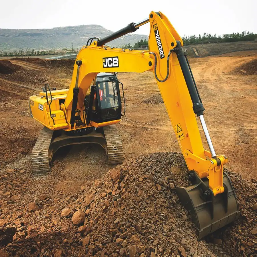 Excavadora hidráulica JCB JS205, Excavadora confiable incluso en estratos muy duros.