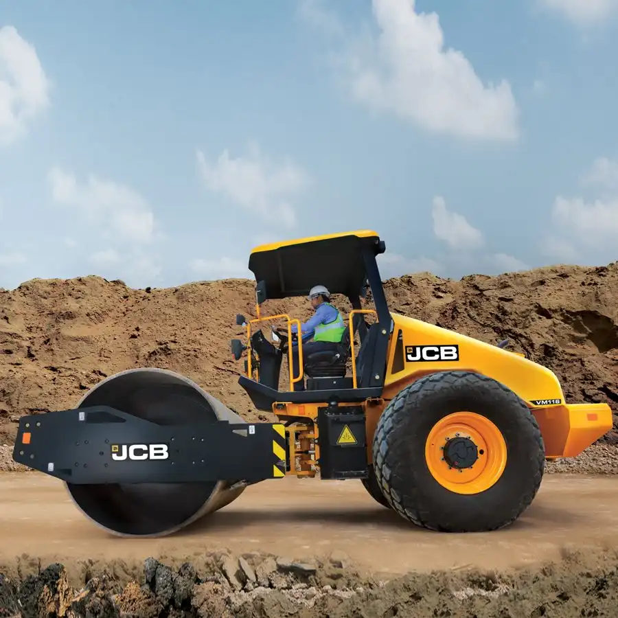 Rodillo Compactador JCB VM 116, Ofrece un mayor rendimiento y un menor costo.