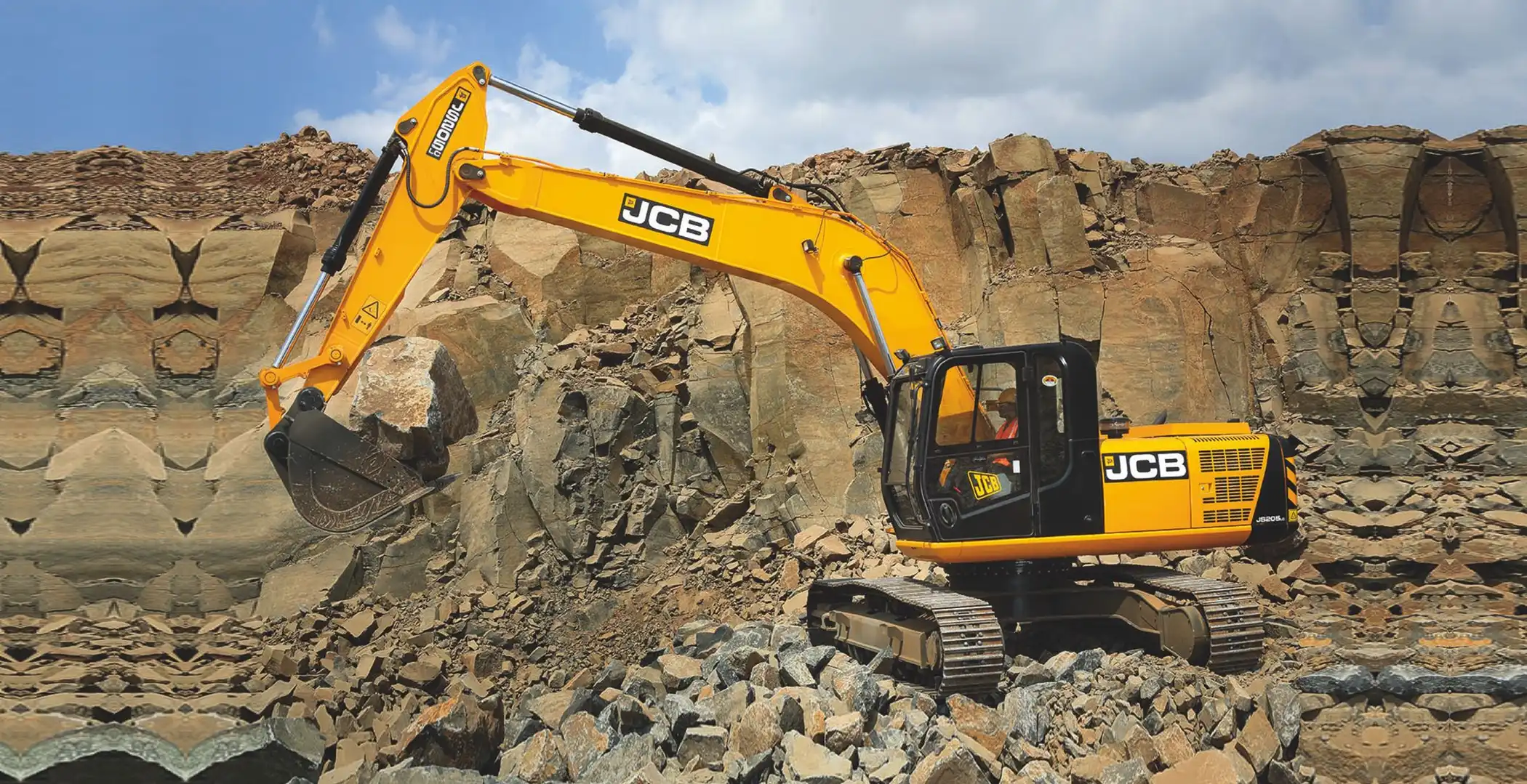 Excavadora hidráulica JCB JS205, Cabina Segura y Confortable Ideal para el trabajo duro