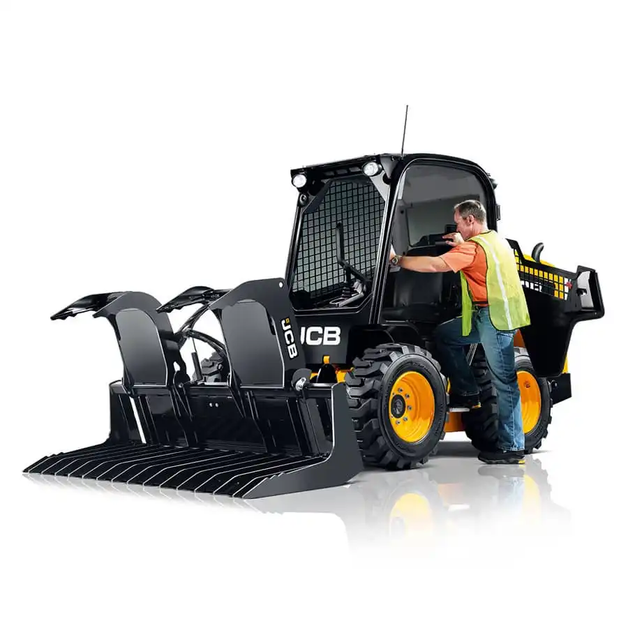 Minicargador JCB 270 SF, Acceso lateral para menor riesgo de accidentes.