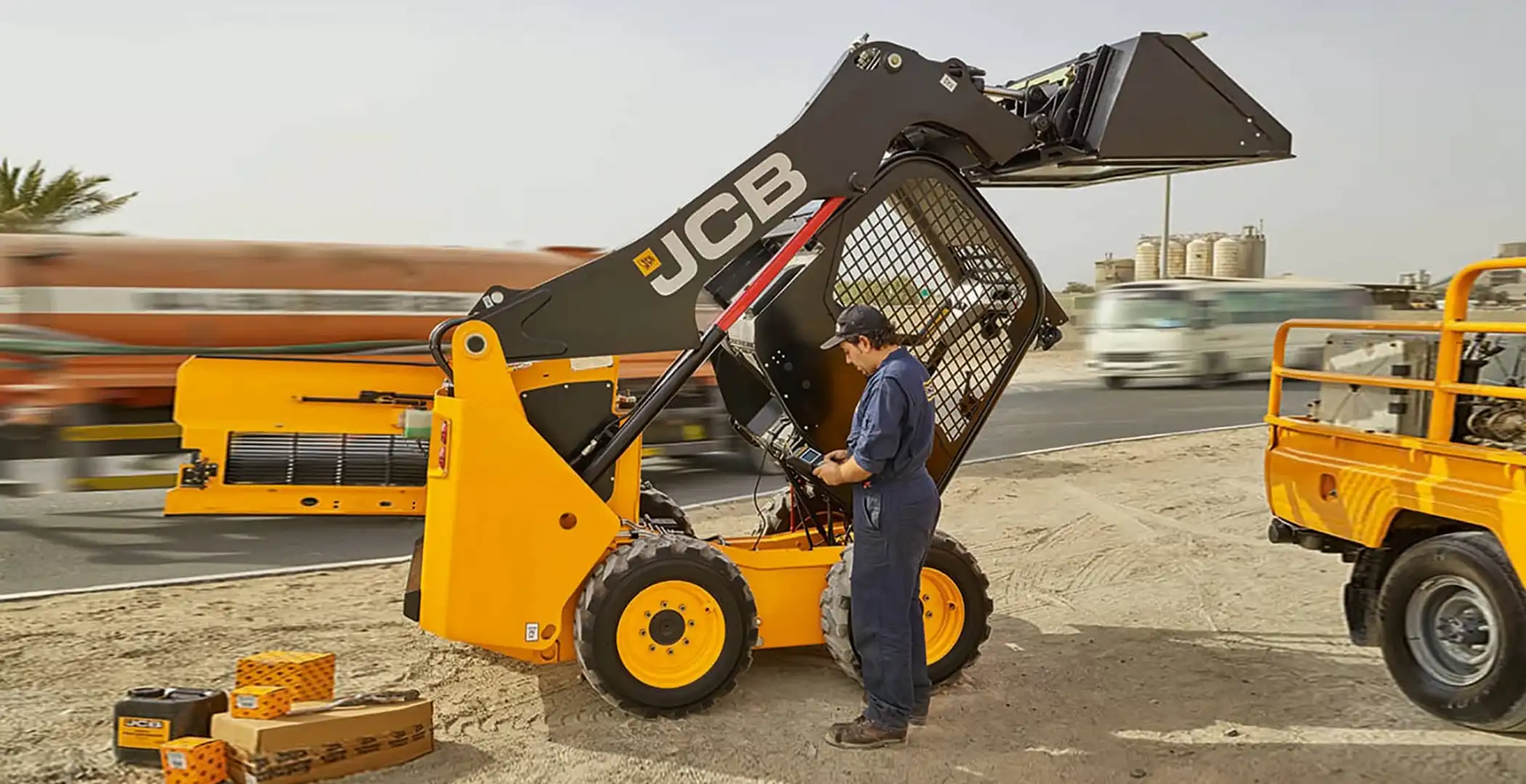 Minicargador seguro JCB 270 SF, Eficiencia y Fácil Mantenimiento