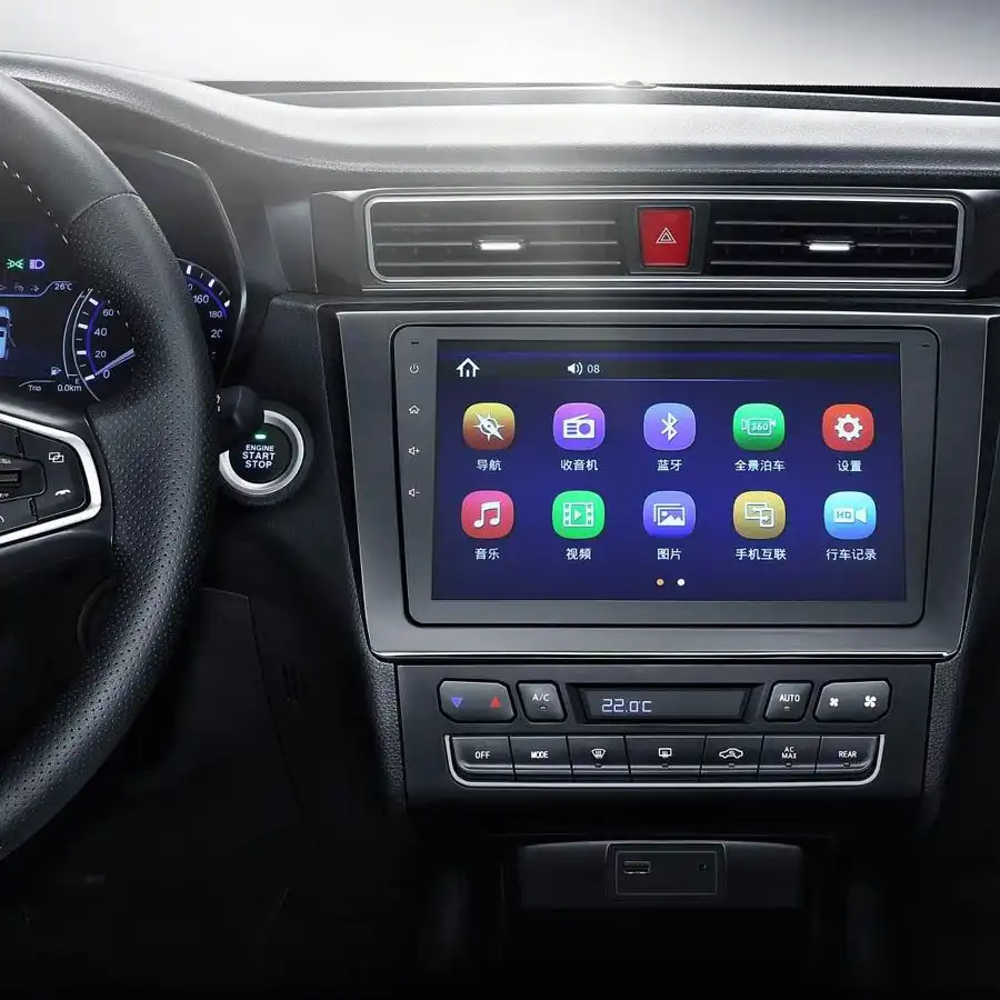 DFSK 580 SUV de lujo, incluye Radio Android de 9" para conectividad total con su nuevo sistema de info-entretenimiento Android.